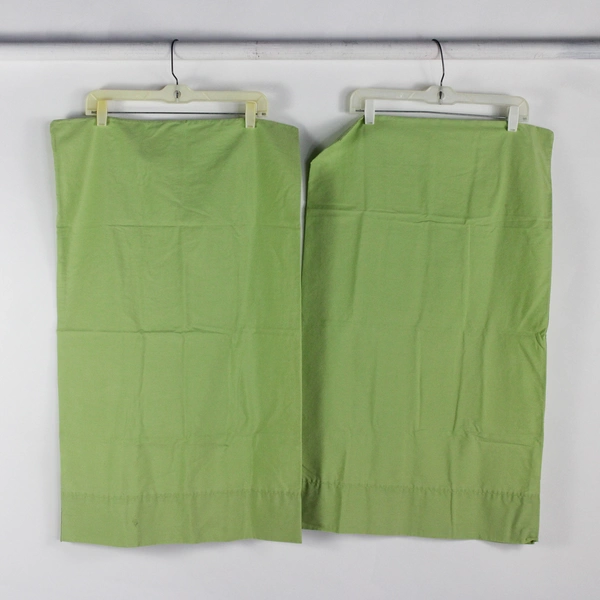 Lot of 10 Green and Beige Standard Size Pillowcases DIY Fabric Upcycling