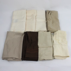 Lot of 8 Brown and Beige King Pillowcases DIY Fabric Upcycling