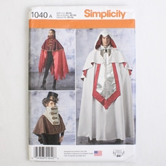 Simplicity Shirley Botsford 1040 Steam Punk/Assassin Costume Unisex Sz A (XS-XL)