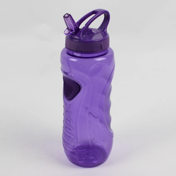 Cool Gear Chug It Purple Plastic Reusable Flip Top Water Bottle 9.75" Tall 2011