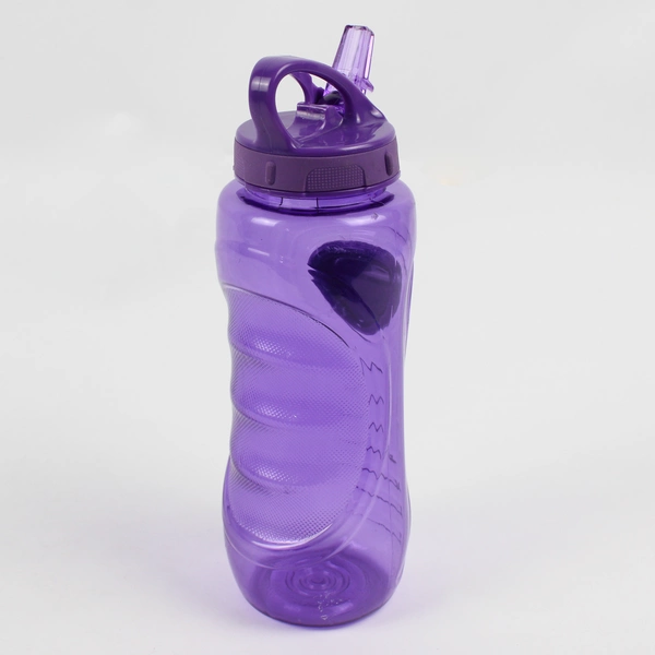 Cool Gear Chug It Purple Plastic Reusable Flip Top Water Bottle 9.75" Tall 2011