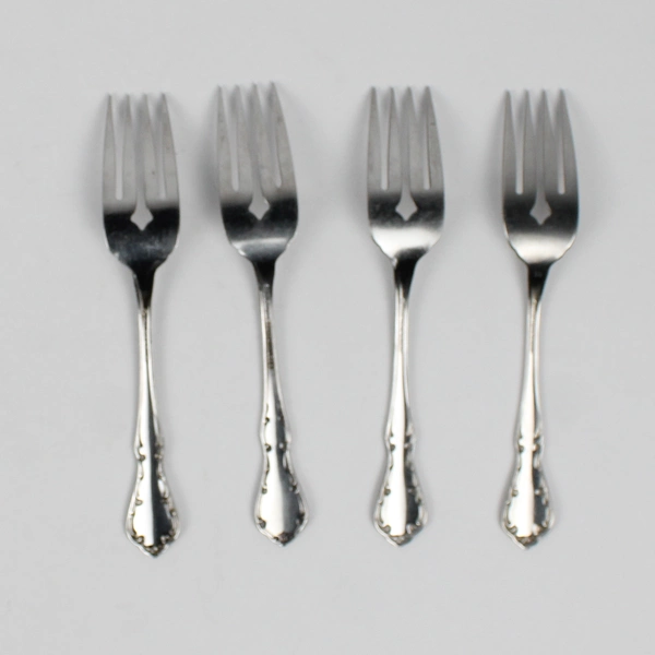Lot Of 4 Oneida Silver St. Louis (Stainless) Flatware Salad Forks 6.25" Long