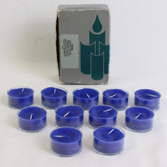 Lot of 11 Partylite Ocean Mist Royal Blue Tealight Candles V0464