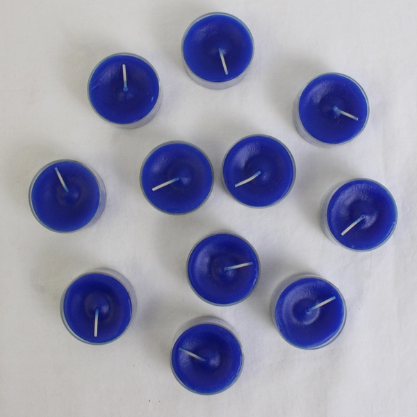 Lot of 11 Partylite Ocean Mist Royal Blue Tealight Candles V0464