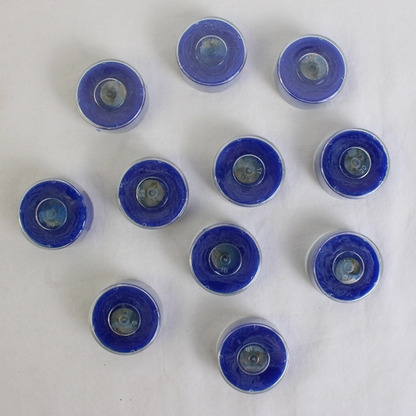 Lot of 11 Partylite Ocean Mist Royal Blue Tealight Candles V0464