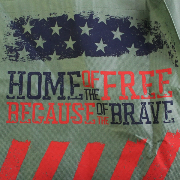 Home of The Free Because Of The Brave Reusable Shopping Bag Tunnel to Towers