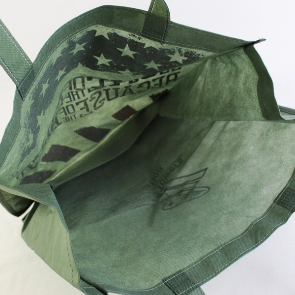 Home of The Free Because Of The Brave Reusable Shopping Bag Tunnel to Towers