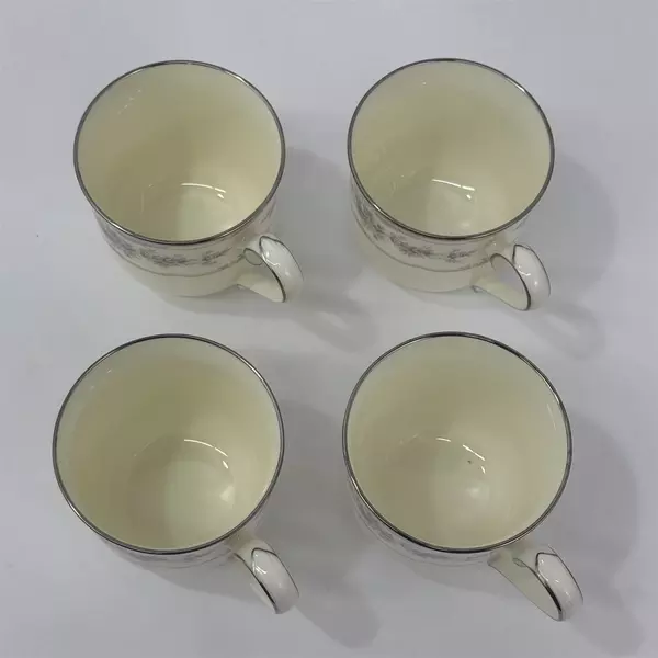 Set of 4 Noritake Shenandoah 9729 Bone China Cups And saucers