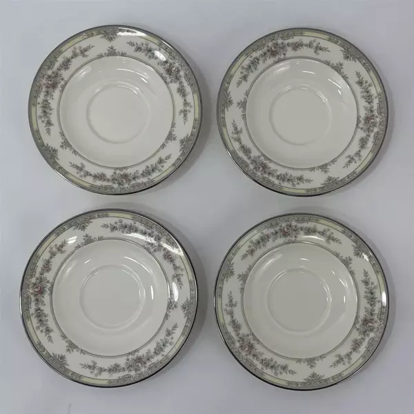 Set of 4 Noritake Shenandoah 9729 Bone China Cups And saucers