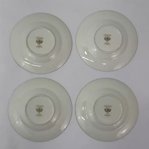 Set of 4 Noritake Shenandoah 9729 Bone China Cups And saucers