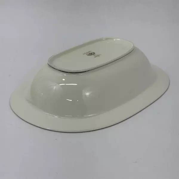 Noritake Shenandoah 9729 Bone China Japan Rim Ivory Oval 10.5" Vegetable Bowl