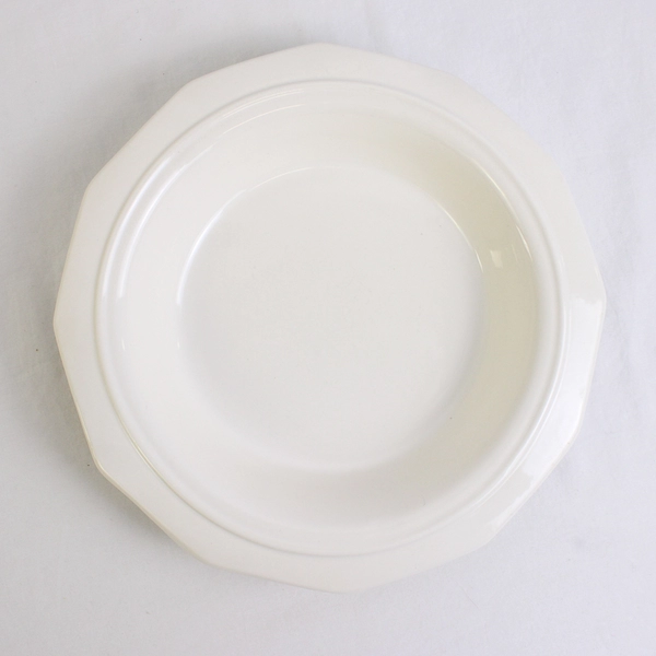 Lot Of 4 Pfaltzgraff Heritage White Pattern Ceramic Rim Soup Bowl 8.75" Diameter