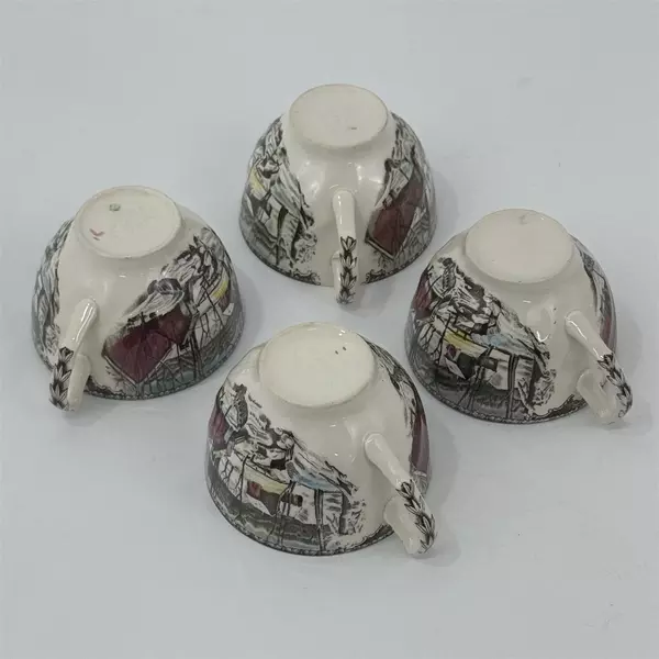 Set of 4 Johnson Brothers Friendly Village The Ice House Cups
