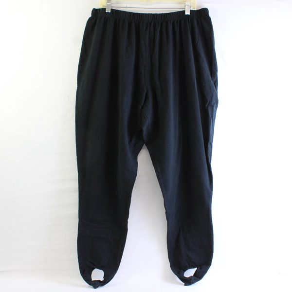 All American Comfort Women's 2X Tall Black Foot Loop Dance Sweat Pants