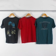 Lot of 3 Multiple Brands Boy's Size Small T-Shirts Yellowstone Red