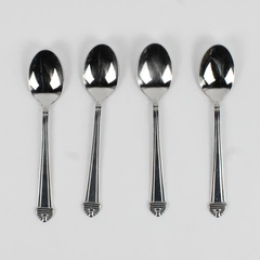 Lot Of 4 Libbey LYF7 (Stainless) Flatware Teaspoons 6.5" Long