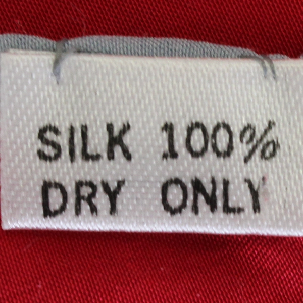 VTG Charlotte Original Design Red Black Gray Scarf 35" x 35" FLAWED