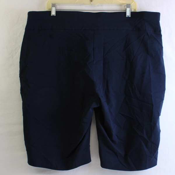 Ruby Rd. Navy Blue Flat Front Pull On Shorts Women's Size 22W