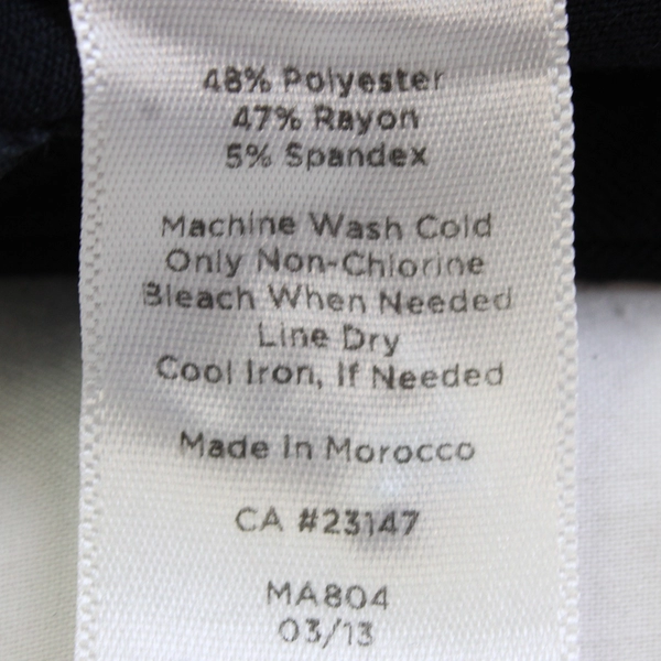 Talbots Heritage Black Pull-On Straight-Leg Dress Pants Women's Size 2P