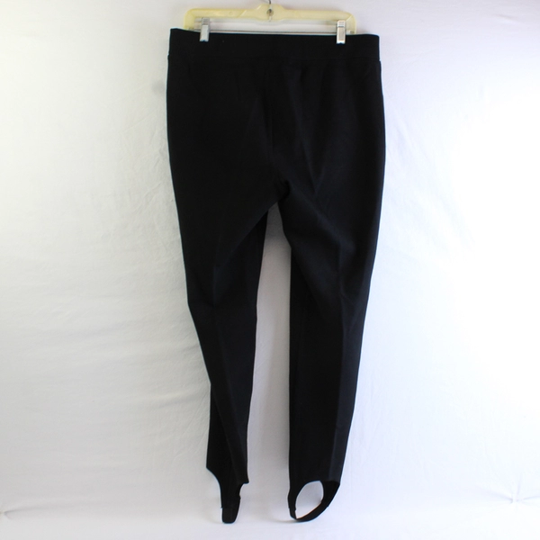 Chico's Solid Black Stirrup Leggings Women's Size 2 Short