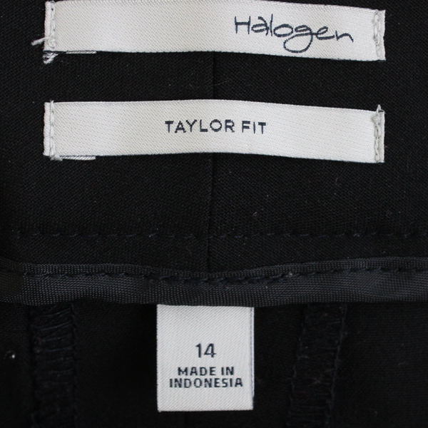 Halogen Taylor Fit Black Dress Pants Women's Size 14