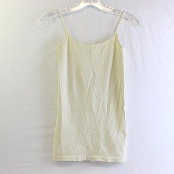 Lot of 2 Kurve by Idea Stretchy Spaghetti Strap Camis Women's XS Med Cream Beige