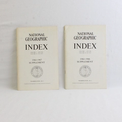 Lot Of 2 National Geographic Magazine Index Supplements 1964-1967
