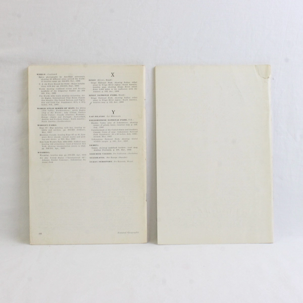 Lot Of 2 National Geographic Magazine Index Supplements 1964-1967
