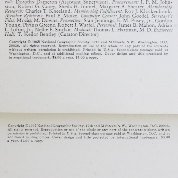 Lot Of 2 National Geographic Magazine Index Supplements 1964-1967