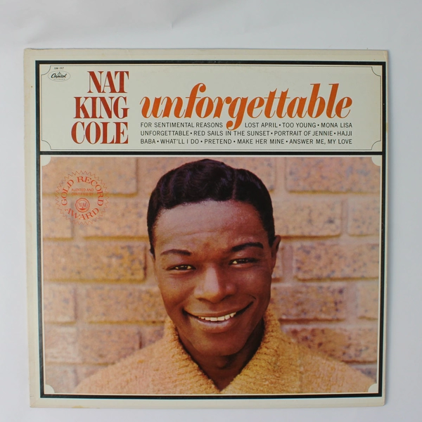 Nat King Cole Unforgettable 1972 Vinyl Album Capitol
