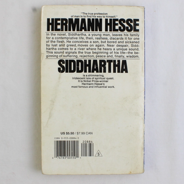 Vintage Siddhartha by Hermann Hesse 1971 Paperback Bantam Books