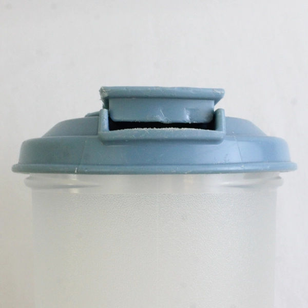 Vintage Tupperware Slim Line 2-Quart Pitcher with Blue Lid 2010B-2