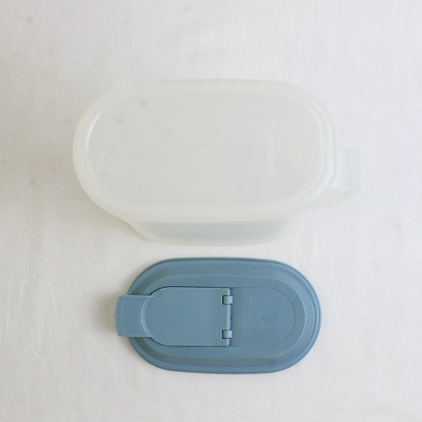 Vintage Tupperware Slim Line 2-Quart Pitcher with Blue Lid 2010B-2