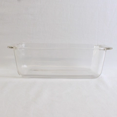 Vintage Pyrex 215 Clear Glass Loaf Pan Ovenware 9" x 5" x 3"