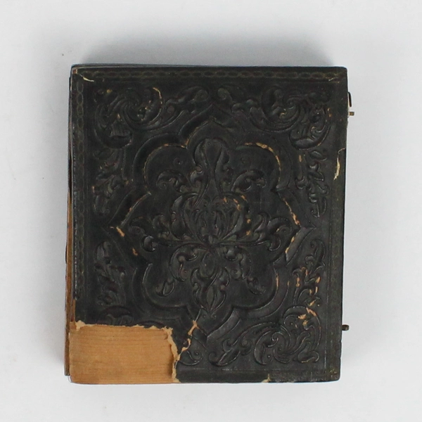 Antique 19th Century Ambrotype Photo Old Man Damaged Case