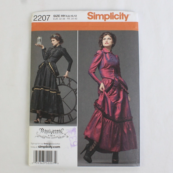 Simplicity Arkivestry 2207 Steam Punk Costumes Women's Size HH (6,8,10,12) 2011