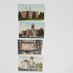 Lot Of 4 Vintage Oregon Color Postcards Portland Salem Roseburg Ashland