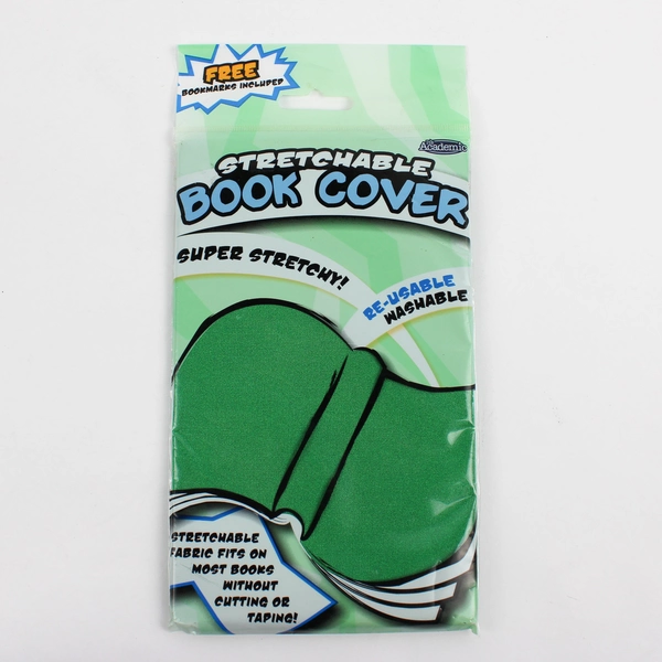 Lot Of 3 The Academic Stretchable Book Covers Green, Blue, Multicolor