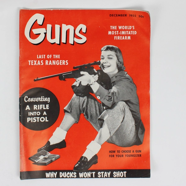 Vintage Guns Magazine December 1955 Featuring the Last of the Texas Rangers 