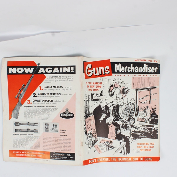 Vintage Guns Merchandiser Magazine November 1956 Magazine of the Firearms Trade