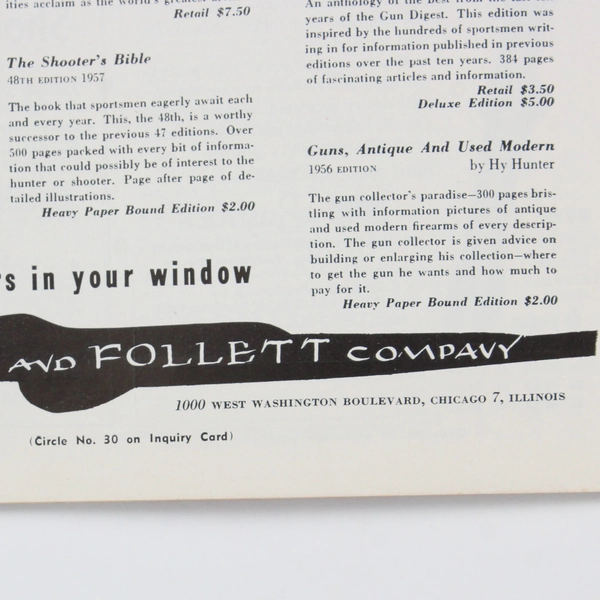 Vintage Guns Merchandiser Magazine November 1956 Magazine of the Firearms Trade