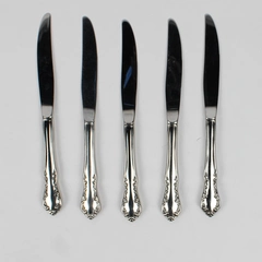 Lot Of 5 Oneida Silver St. Louis (Stainless) Flatware Dinner Knives 9.25" Long