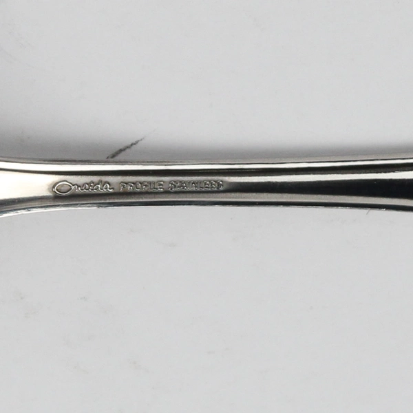 Lot Of 5 Oneida Silver St. Louis (Stainless) Flatware Soup Spoons 7" Long