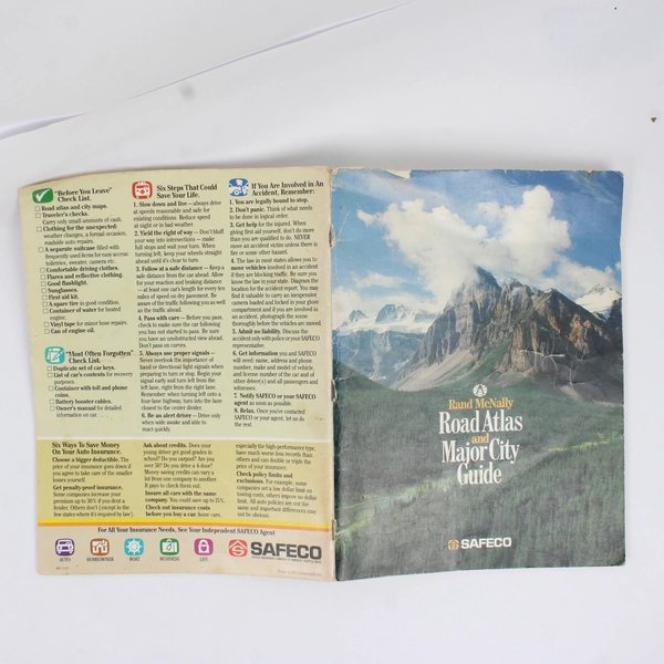 Rand McNally Road Atlas And Major City Guide 1992 Paperback