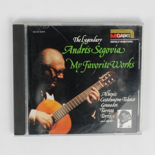 Andres Segovia Music CD My Favorite Works The Segovia Collection Vol 3 1988