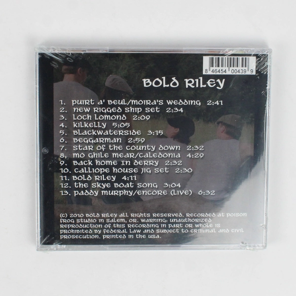 Bold Riley Self-Titled Hard Driving Celtic Music CD 2010 Sealed