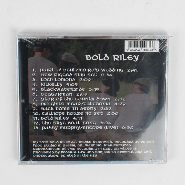 Bold Riley Self-Titled Hard Driving Celtic Music CD 2010 Sealed