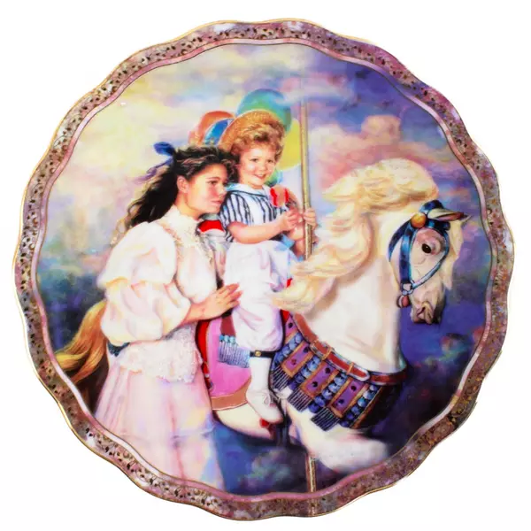 Sandra Kuck Mother Daughter Mom Day Carousel Special Moments Together Plate Reco