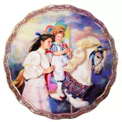Sandra Kuck Mother Daughter Mom Day Carousel Special Moments Together Plate Reco