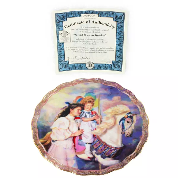 Sandra Kuck Mother Daughter Mom Day Carousel Special Moments Together Plate Reco